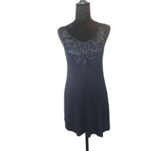 Mossimo Sz M Tank Mini Dress Long Tank Top Gothic Glam Dark Romantic Witchy Y2K